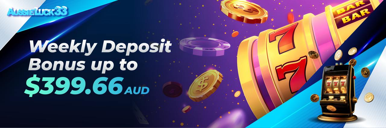 AussieLuck33Promo Banner